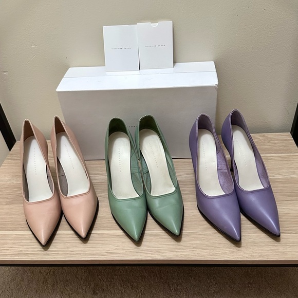 Brand New Victoria Beckham Dorothy pumps Lilac 6.5 (36.5) BNWOB - Picture 15 of 16
